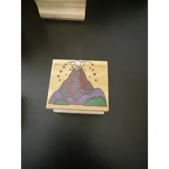 Lot Of Wooden Rubber Ink Stamp Set Dinosaur Scrapbook Arts And Crafts Kids 226 - Picture 5 of 13